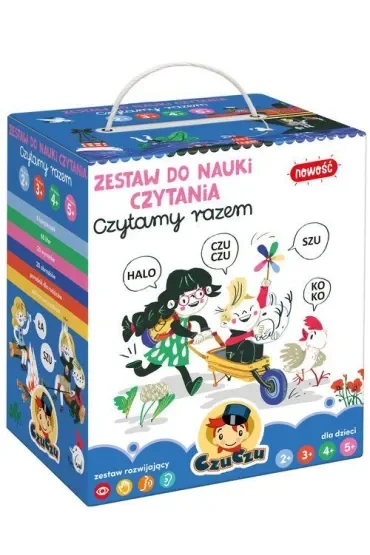 Książeczka edukacyjna nauka czytania 2 3 4 5  CZU CZU SZ-501416
