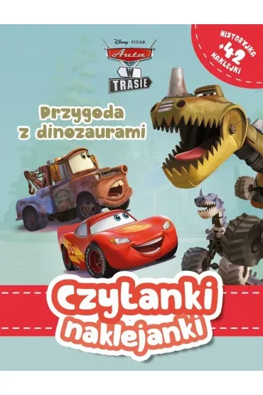 Czytanki naklejanki. Przygoda z dinozaurami. Disney Pixar Auta w trasie