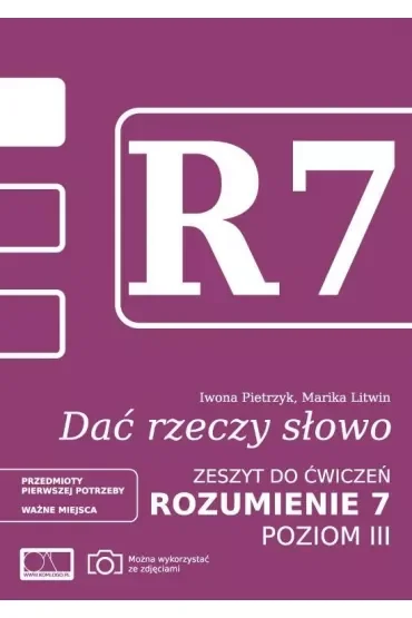 Dać rzeczy słowo. Rozumienie 7 - poziom 3