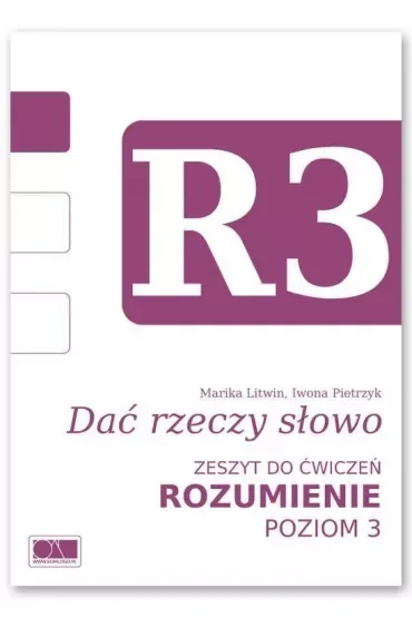 Dać rzeczy słowo. Rozumienie - poziom 3.
