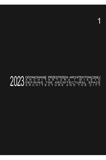 Defining the Architectural Space, 2023 vol. 1