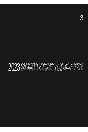 Defining the Architectural Space, 2023 vol. 3