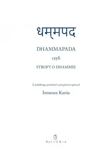Dhammapada czyli strofy o Dhammie