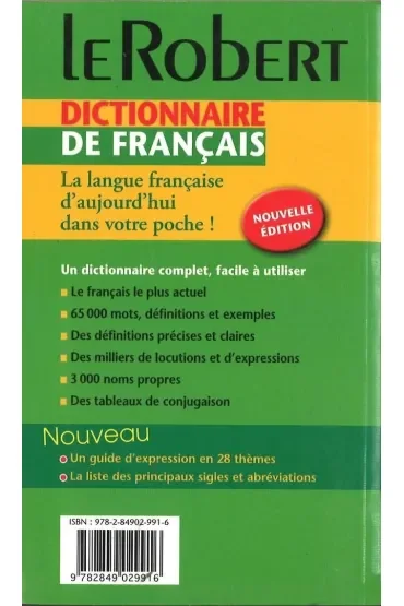 Dictionnaire de francais 65000 mots definitions...