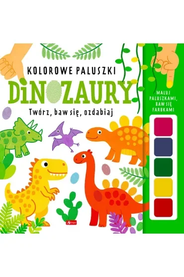 Dinozaury. Kolorowe paluszki