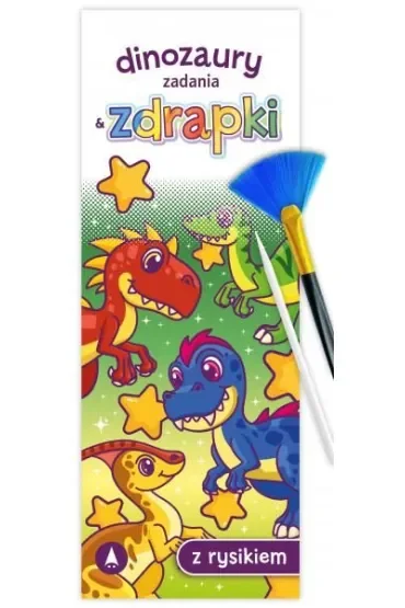 Wydrapywanka 80X215 Dinozaury. Zadania & zdrapki SKRZAT 074888