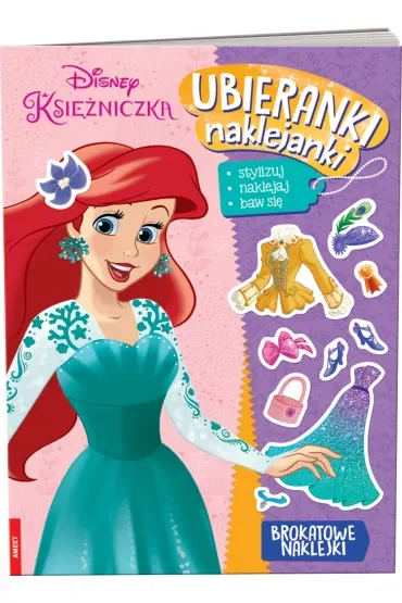Disney Księżniczka. Ubieranki, naklejanki