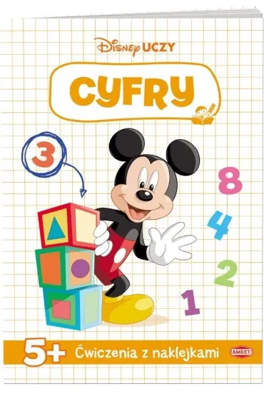 Disney uczy Miki Ćwiczenia z naklejkami cyfry UDN-9308