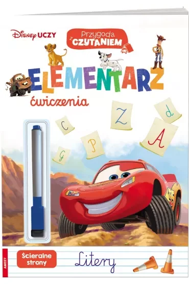 Książeczka edukacyjna A4 Elementarz Litery z pisakiem AMEET USL-9304