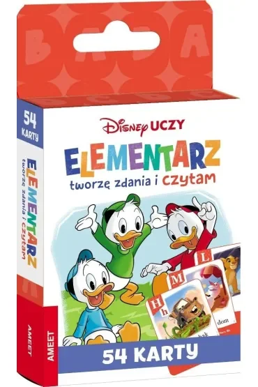 DISNEY UCZY MIX.  Elementarz. Tworzę zdania i czytam. Karty