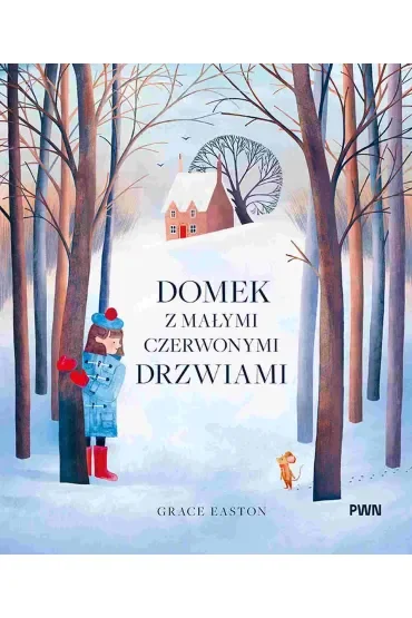 Domek z małymi czerwonymi drzwiami