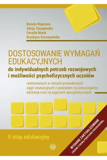 Dostosowanie wymagań edukacyjnych II etap edukacyjny