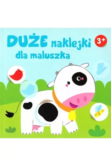 Duże naklejki dla maluszka 3+ - Krówka