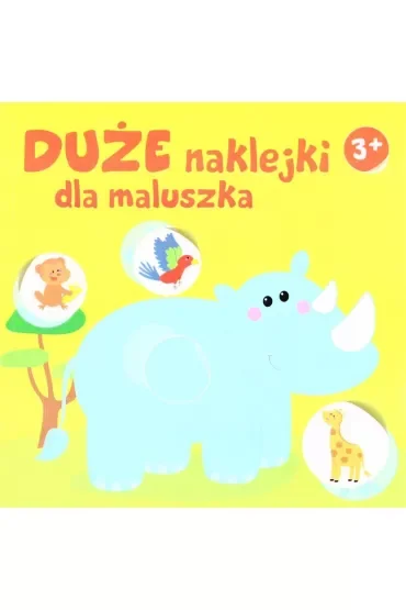 Duże naklejki dla maluszka 3+ - Nosorożec