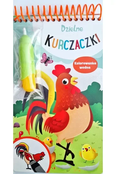 Dzielne kurczaki. Kolorowanka wodna