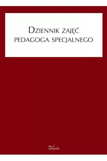 Dziennik zajęć pedagoga specjalnego
