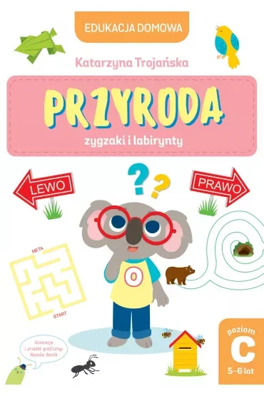 Edukacja domowa. Przyroda zygzaki i labirynty. Poziom C (5-6 lat)