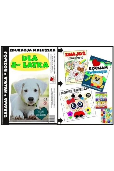 Edukacja maluszka - zestaw książek dla 2 latka
