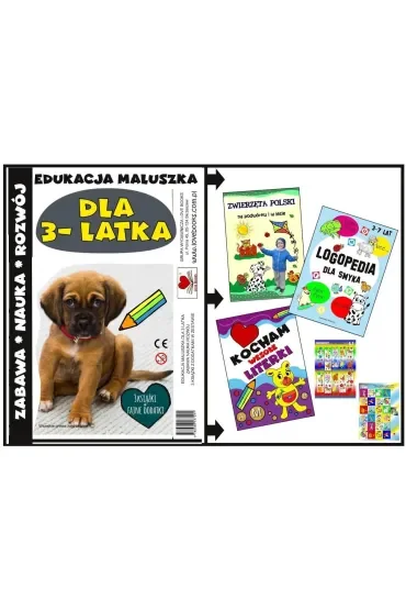 Edukacja maluszka - Zestaw książek dla 3 latka