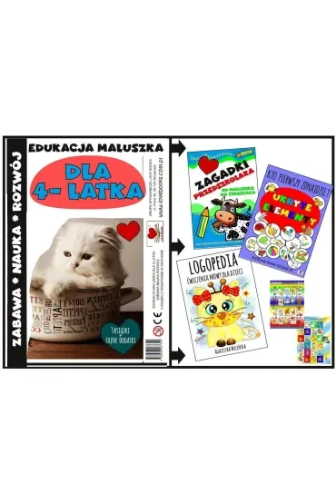 Edukacja maluszka - Zestaw książek dla 4 latka