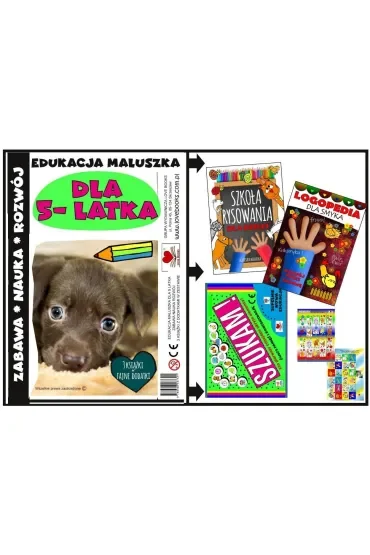 Edukacja maluszka - zestaw książek dla 5 latka