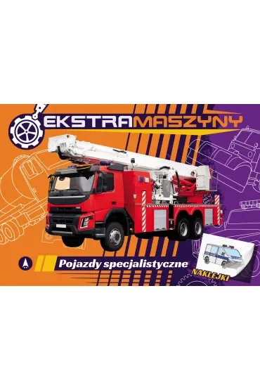 Malowanka A4  NAKLEJKI Ekstramaszyny. Pojazdy specjalistyczne SKRZAT 075571