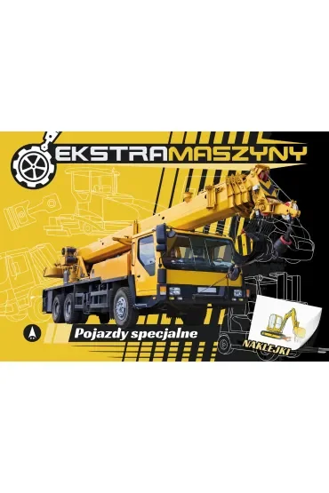 Malowanka A4  NAKLEJKI Ekstramaszyny. Pojazdy specjalne SKRZAT 075625