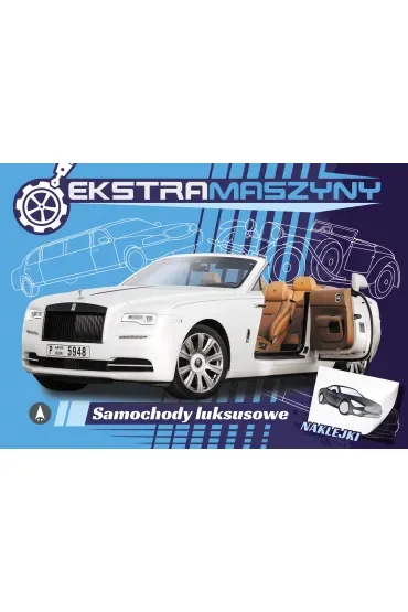 Malowanka A4  NAKLEJKI Ekstramaszyny. Samochody luksusowe SKRZAT 075601