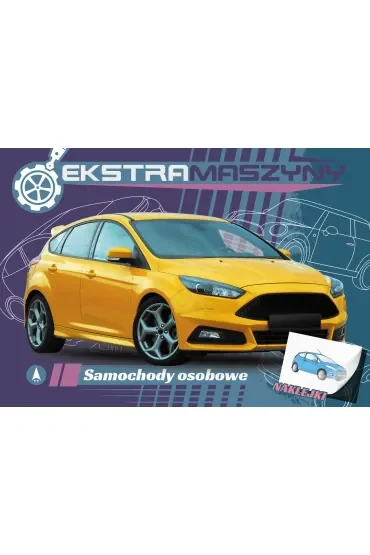 Malowanka A4  NAKLEJKI Ekstramaszyny. Samochody osobowe SKRZAT 075618