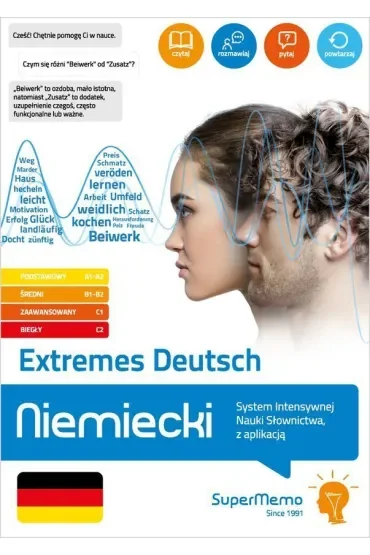 Extremes Deutsch. Niemiecki. System Intensywnej Nauki Słownictwa, z aplikacją