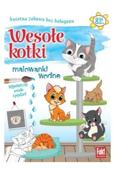 Wesołe kotki. Malowanki wodne.