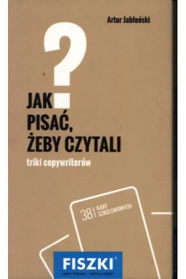 Fiszki. Jak pisać żeby czytali