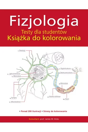 Fizjologia. Testy dla studentów. Książka do kolorowania