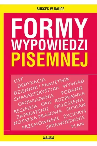 Formy wypowiedzi pisemnej