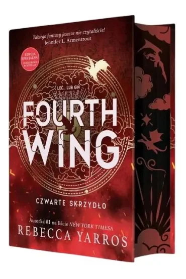 Fourth Wing. Czwarte Skrzydło. Empireum. Tom 1 (barwione brzegi)