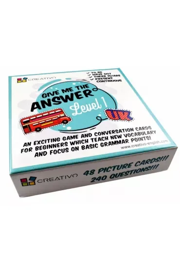 Karty językowe Angielski Give me the answer Level 1