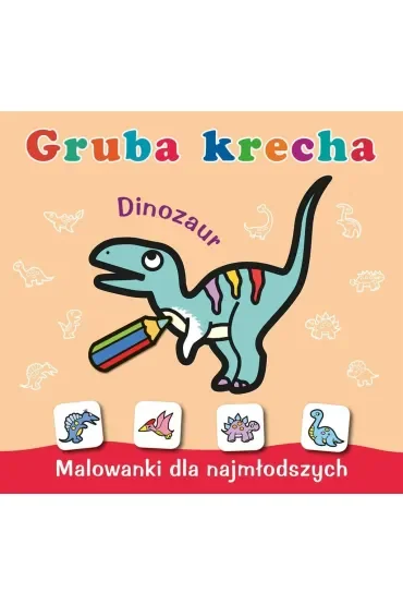 Malowanka 200X190  Gruba krecha. Dinozaur NAKLEJKI SKRZAT 072112