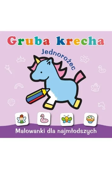 Malowanka 200X190  Gruba krecha. Jednorożec NAKLEJKI SKRZAT 072099