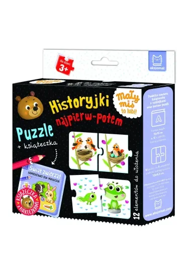 Historyjki najpierw-potem. Puzzle + książeczka