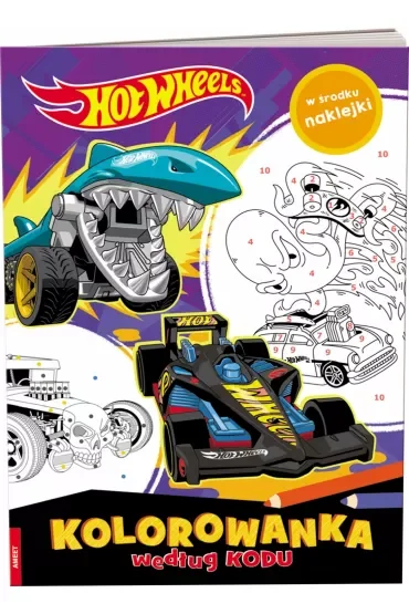 Hot Wheels. Kolorowanka według kodu