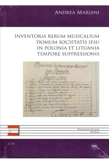 Inventoria Rerum Musicalium Domum Societatis..