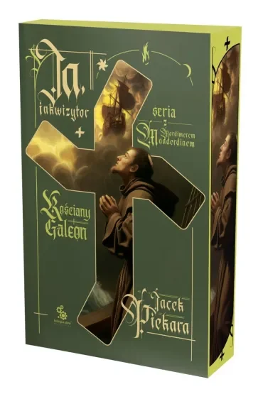 Ja, inkwizytor. Kościany galeon (barwione brzegi)
