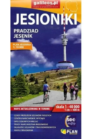 Jesioniki Pradziad. Mapa turystyczna w skali 1:40 000