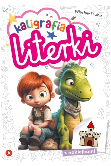 Książka edu. A4  Naklejki Kaligrafia. Literki SKRZAT 076943