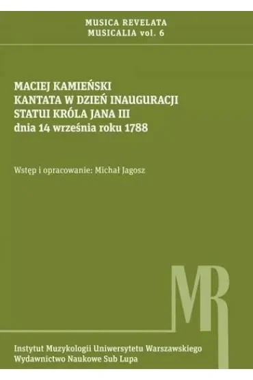 Kantata w dzień inauguracji statui króla Jana III