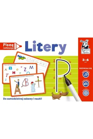 Litery. Piszę i zmazuję. Kapitan Nauka