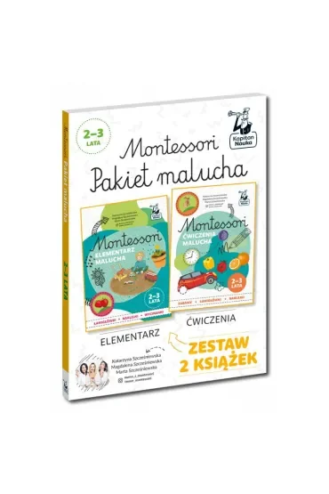 Kapitan Nauka. Montessori. PAKIET malucha 2-3 lata