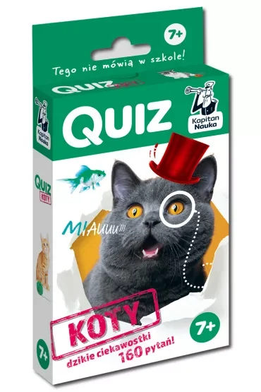Kapitan Nauka. Quiz. Koty 7+