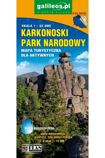 Karkonoski Park Narodowy - mapa laminowana