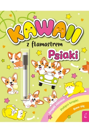 Kawaii z flamastrem. Psiaki